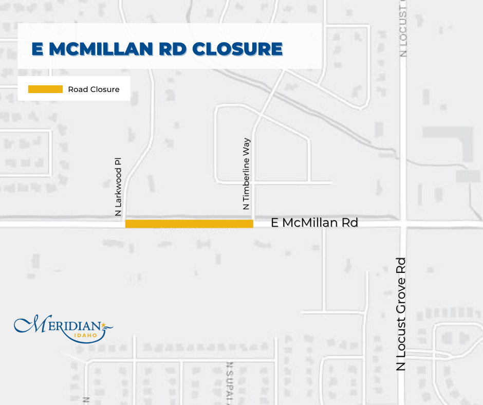 map of road closure, mentioned within the media advisory